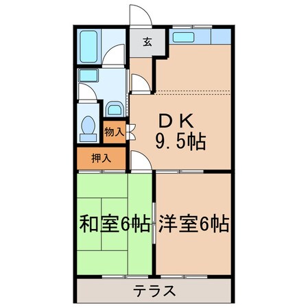 メゾンブランシュの物件間取画像